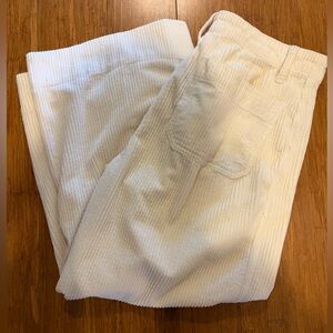 Madewell Cream Corduroy Pants